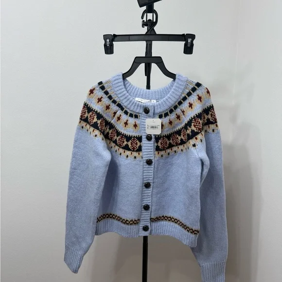 Altar'd State Light Blue Fair Isle Cardigan - Picture 5 of 8